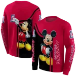 arizona wildcats mickey mouse red black hoodie best selling