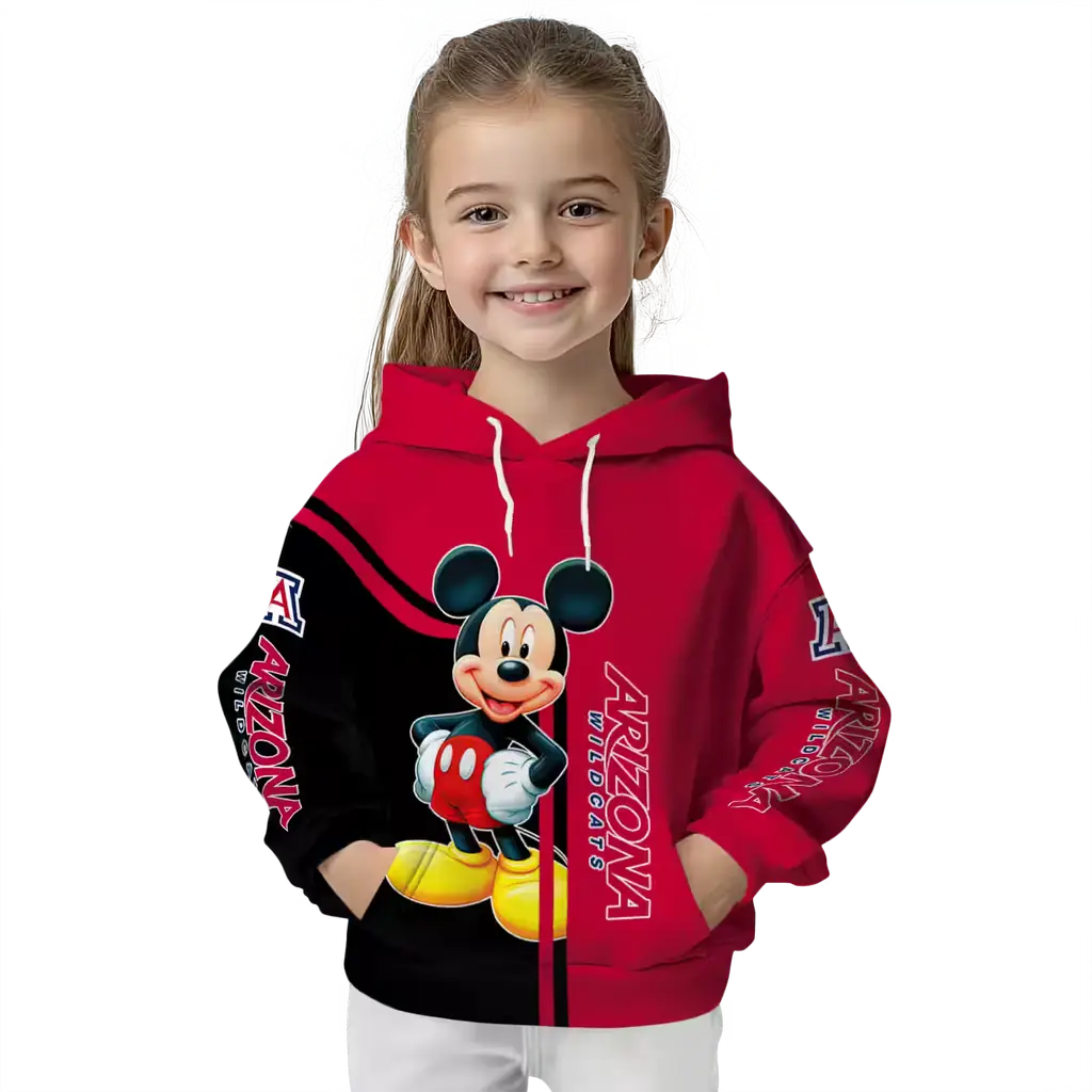 arizona wildcats mickey mouse red black hoodie top rated arizona wildcats mickey mouse red black hoodie top rated