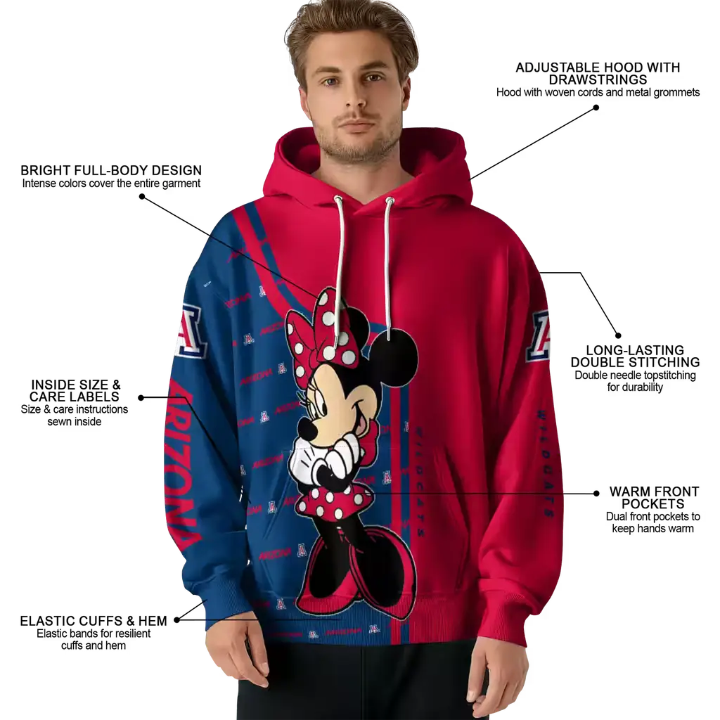 arizona wildcats minnie mouse red hoodie latest model arizona wildcats minnie mouse red hoodie latest model