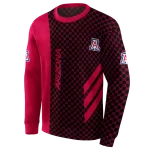 arizona wildcats monogram pattern red hoodie best selling