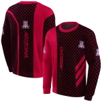 arizona wildcats monogram pattern red hoodie best selling