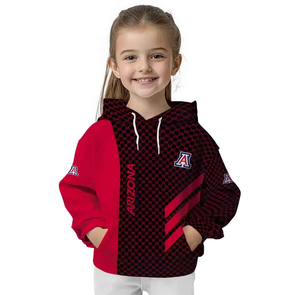 arizona wildcats monogram pattern red hoodie top rated arizona wildcats monogram pattern red hoodie top rated