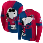 arizona wildcats playful snoopy red hoodie best selling