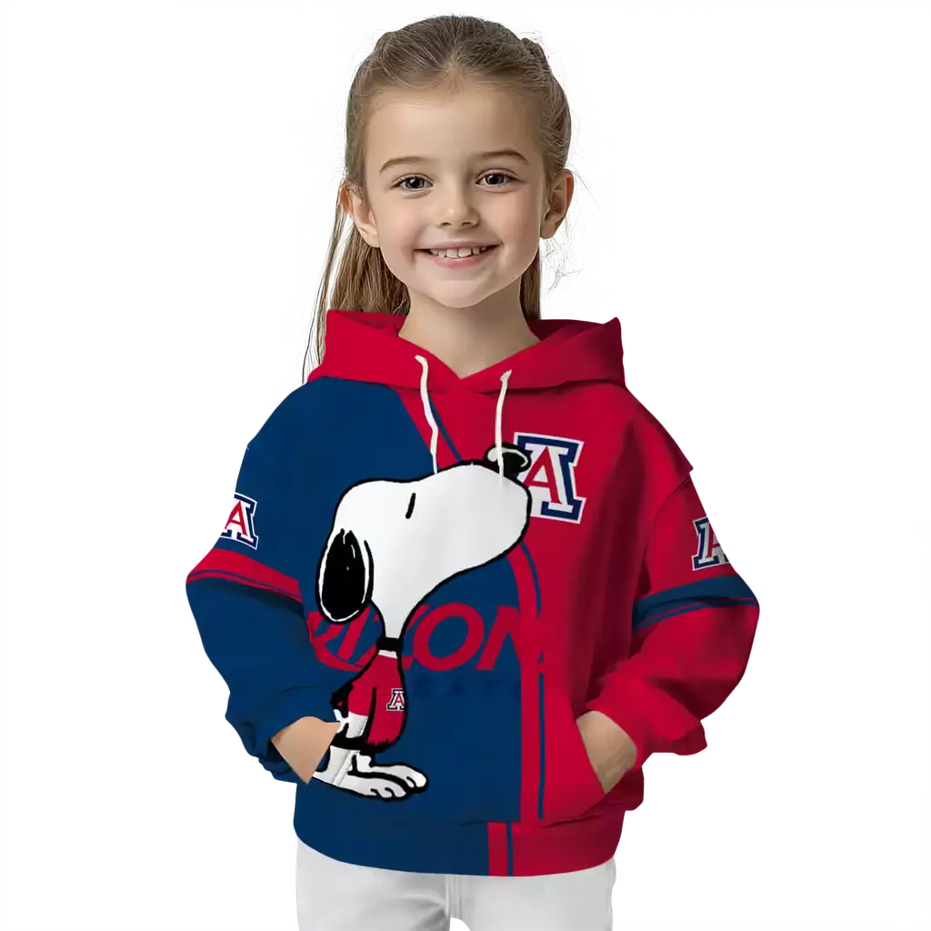 arizona wildcats playful snoopy red hoodie top rated arizona wildcats playful snoopy red hoodie top rated