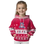 arizona wildcats reindeer motif red hoodie best selling