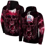 arizona wildcats skull artwork red black hoodie best selling