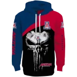 arizona wildcats skull punisher navy black hoodie best selling