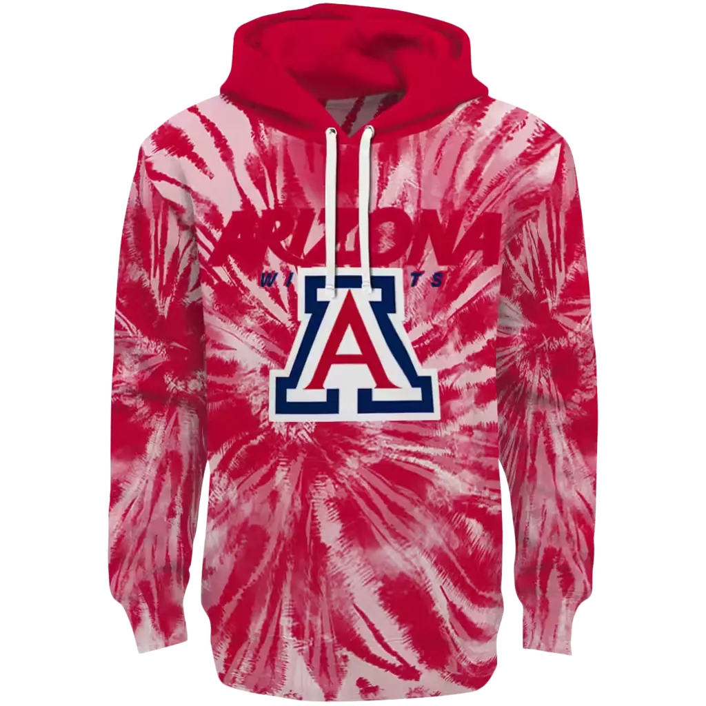 arizona wildcats tie dye pattern red hoodie best selling arizona wildcats tie dye pattern red hoodie best selling