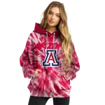 arizona wildcats tie dye pattern red hoodie best selling