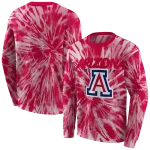 arizona wildcats tie dye pattern red hoodie best selling