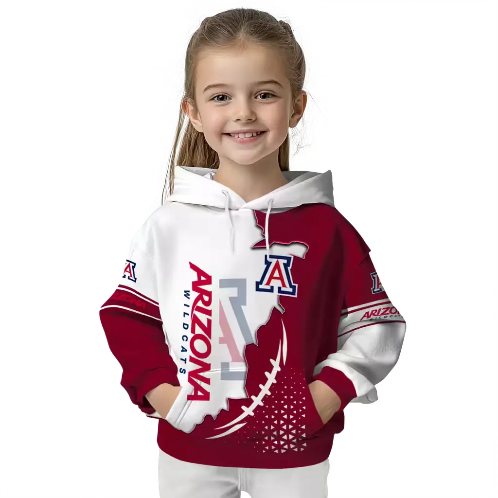 arizona wildcats triangular pattern red white hoodie top rated arizona wildcats triangular pattern red white hoodie top rated