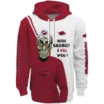 arkansas razorbacks achmed skull red hoodie best selling