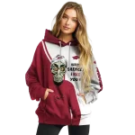 arkansas razorbacks achmed skull red hoodie best selling