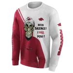 arkansas razorbacks achmed skull red hoodie best selling