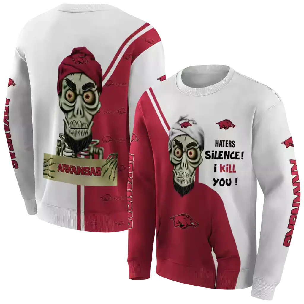 arkansas razorbacks achmed skull red hoodie premium grade arkansas razorbacks achmed skull red hoodie premium grade