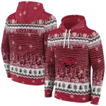 arkansas razorbacks christmas trees red hoodie best selling