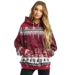 arkansas razorbacks christmas trees red hoodie best selling