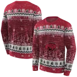 arkansas razorbacks christmas trees red hoodie best selling