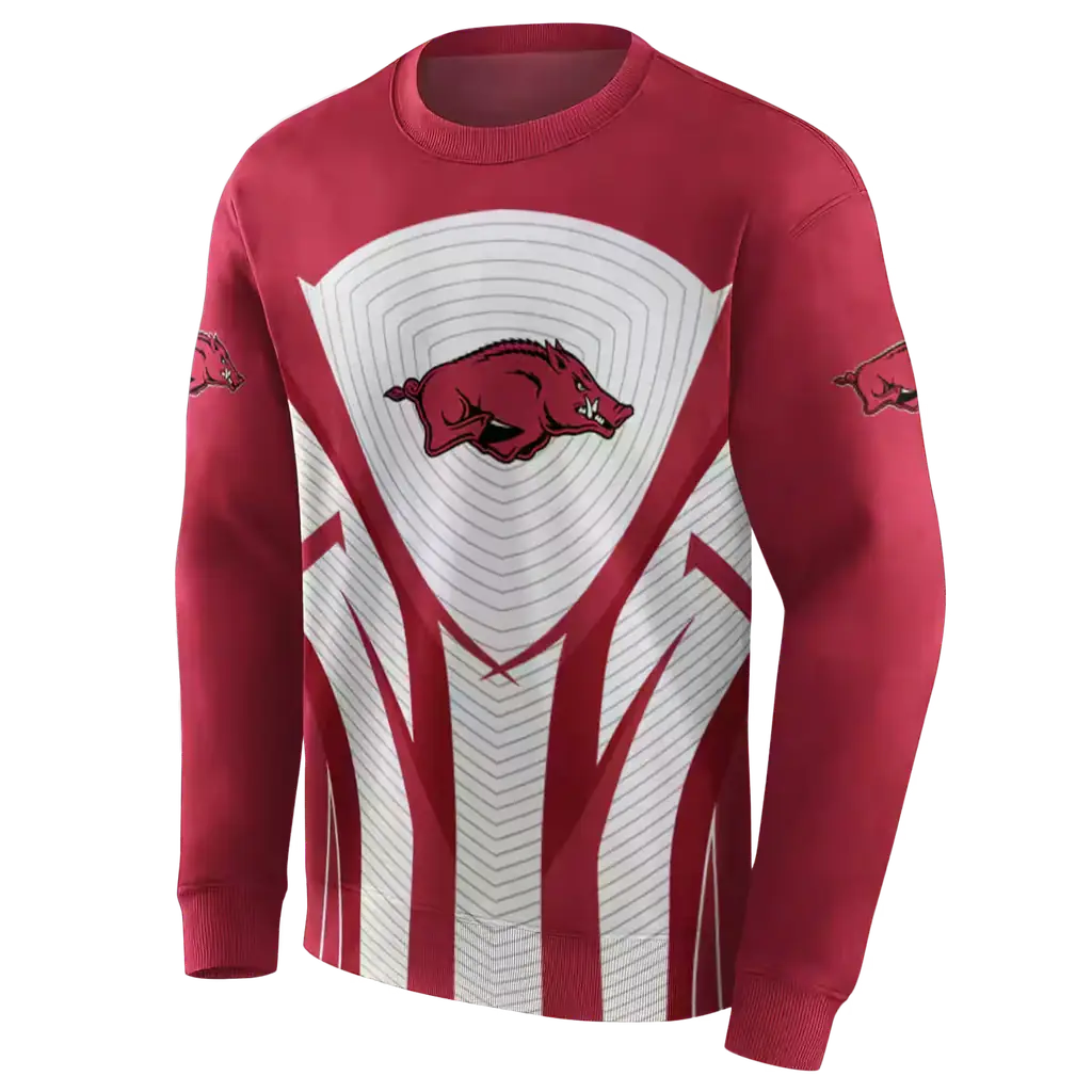 arkansas razorbacks concentric lines red black hoodie new arrival arkansas razorbacks concentric lines red black hoodie new arrival