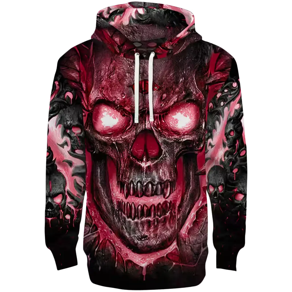 arkansas razorbacks demonic skull red black hoodie best selling arkansas razorbacks demonic skull red black hoodie best selling