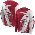 arkansas razorbacks dynamic slash red white hoodie best selling