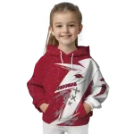 arkansas razorbacks dynamic slash red white hoodie best selling