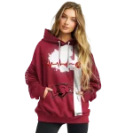 arkansas razorbacks football heartbeat red hoodie best selling