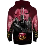 arkansas razorbacks halloween vibes red black hoodie best selling