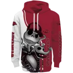 arkansas razorbacks jack skellington red hoodie best selling