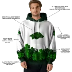 arkansas razorbacks lucky motif white green hoodie best selling