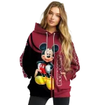 arkansas razorbacks mickey mouse red black hoodie best selling