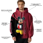 arkansas razorbacks mickey mouse red black hoodie best selling
