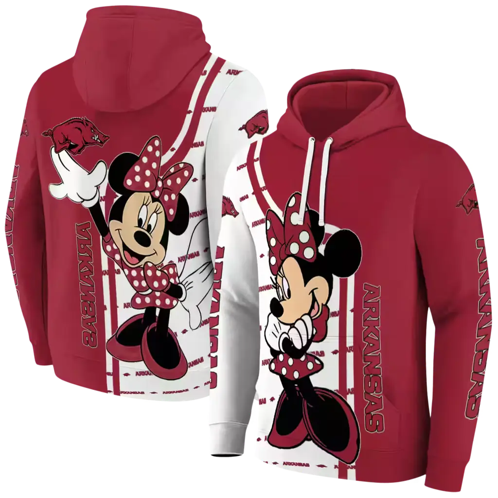arkansas razorbacks minnie mouse red hoodie fashion forward arkansas razorbacks minnie mouse red hoodie fashion forward