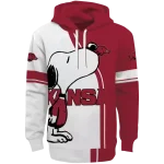 arkansas razorbacks playful snoopy red hoodie best selling
