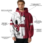 arkansas razorbacks playful snoopy red hoodie best selling