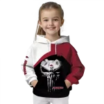 arkansas razorbacks skull punisher white black hoodie best selling