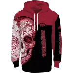 arkansas razorbacks sugar skull red black hoodie best selling