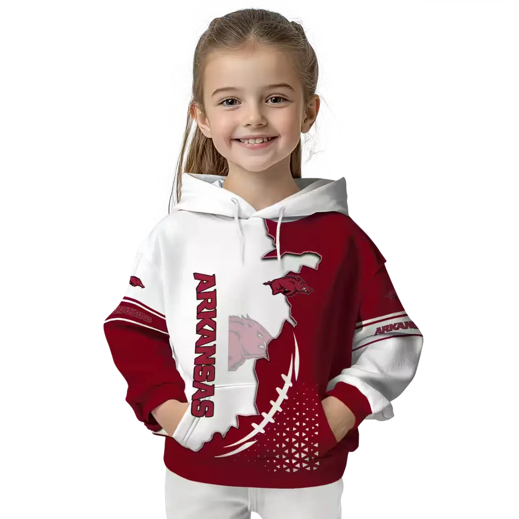 arkansas razorbacks triangular pattern red white hoodie top rated arkansas razorbacks triangular pattern red white hoodie top rated