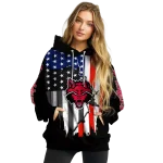 arkansas state red wolves american pride black hoodie best selling