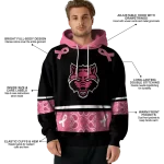 arkansas state red wolves awareness ribbon black pink hoodie best selling