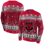 arkansas state red wolves christmas trees scarlet hoodie best selling