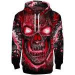 arkansas state red wolves demonic skull scarlet black hoodie best selling