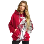 arkansas state red wolves dynamic slash scarlet white hoodie best selling