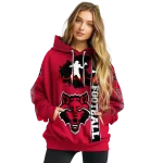 arkansas state red wolves football heartbeat scarlet hoodie best selling