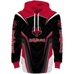 arkansas state red wolves futuristic pattern scarlet black hoodie best selling