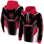 arkansas state red wolves futuristic pattern scarlet black hoodie best selling