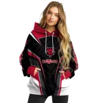 arkansas state red wolves futuristic pattern scarlet black hoodie best selling