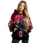 arkansas state red wolves halloween vibes scarlet black hoodie best selling