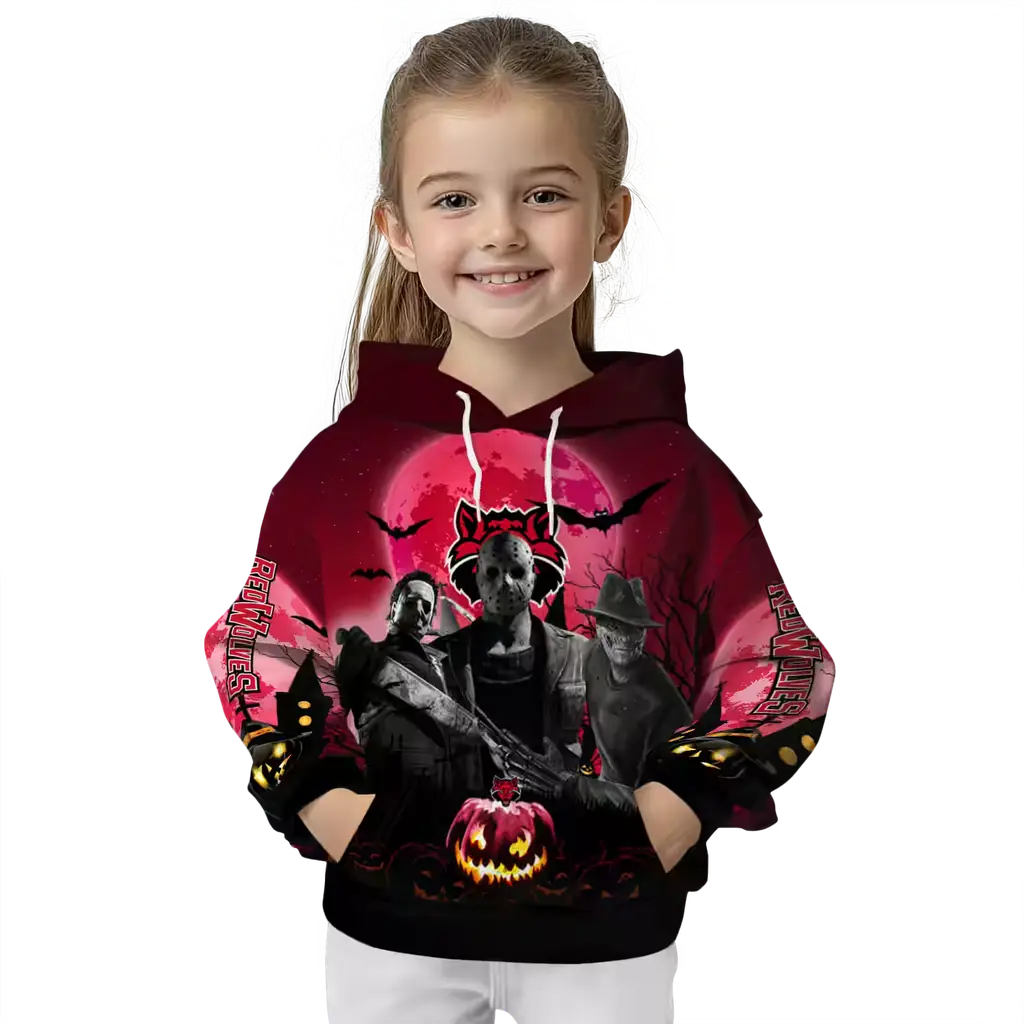 arkansas state red wolves halloween vibes scarlet black hoodie top rated arkansas state red wolves halloween vibes scarlet black hoodie top rated