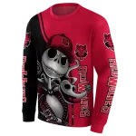 arkansas state red wolves jack skellington scarlet hoodie best selling